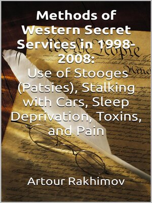 cover image of Methods of Western State Secret Services in 1998-2008